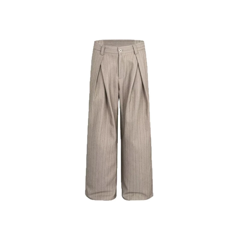 Damen Elegante und weite Hochbundhose mit Plissee Drune