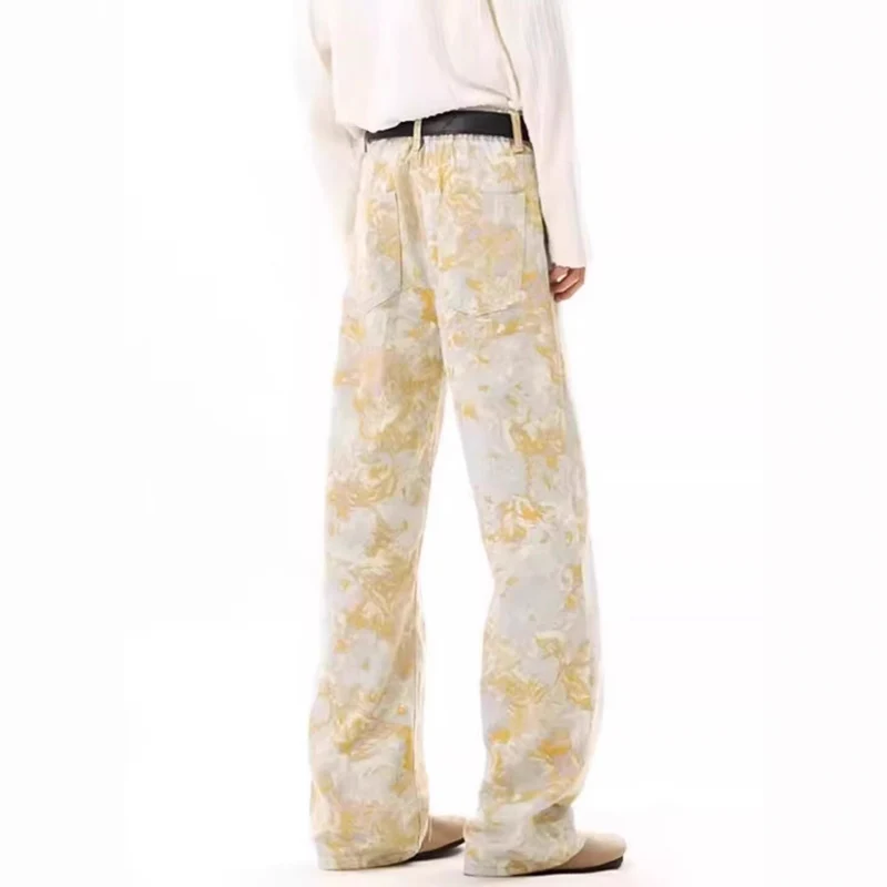 Damen Elegante und bequeme Floral-Print Weitgeschnittene Hose Drune