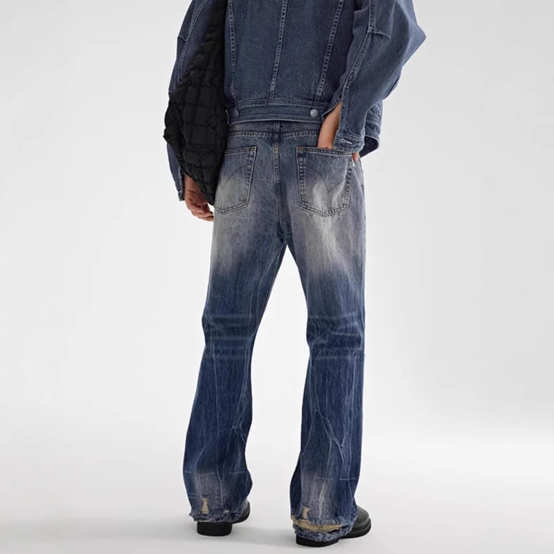 Damen Destroyed Baggy Jeans Drune