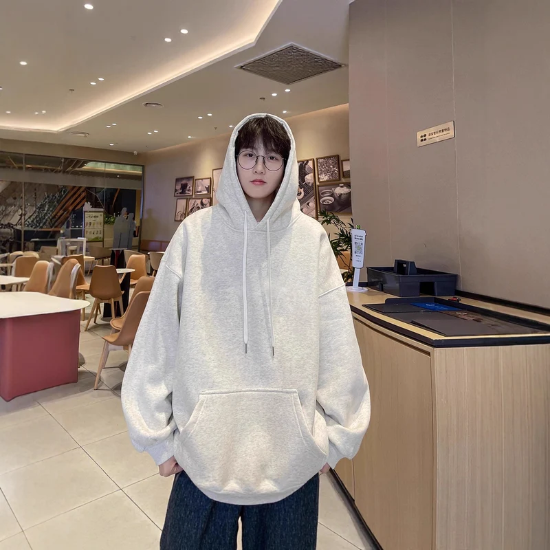 Damen Bequemer Oversized Kapuzenpullover Drune