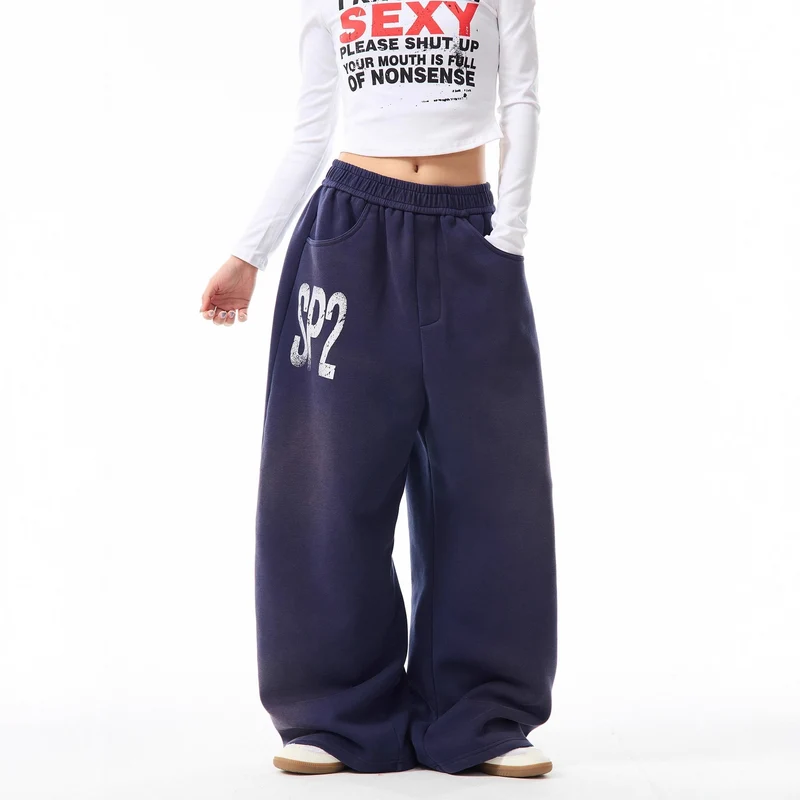 Damen Bequeme Oversized Freizeithose Drune