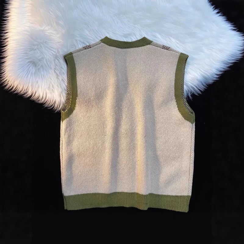 Damen ärmellose Strickweste Drune