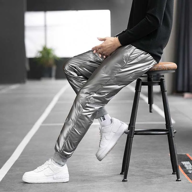 Herren Isolierte Nylon-Jogginghose mit gesteppter Thermofütterung, Tunnelzug & elastischen Bündchen Drune
