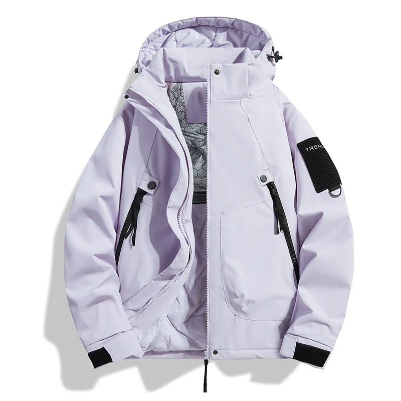 Herren Isolierte Kapuzen-Fieldjacke mit gesteppter Thermofütterung, winddichter Hülle & Utility-Taschen Drune
