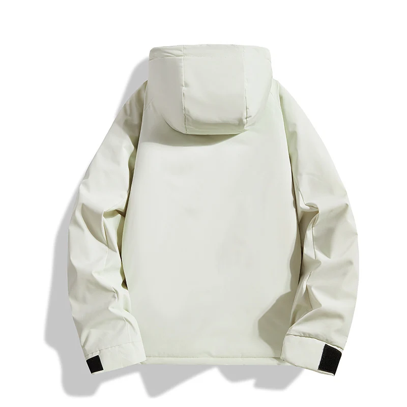 Herren Isolierte Kapuzen-Fieldjacke mit gesteppter Thermofütterung, winddichter Hülle & Utility-Taschen Drune