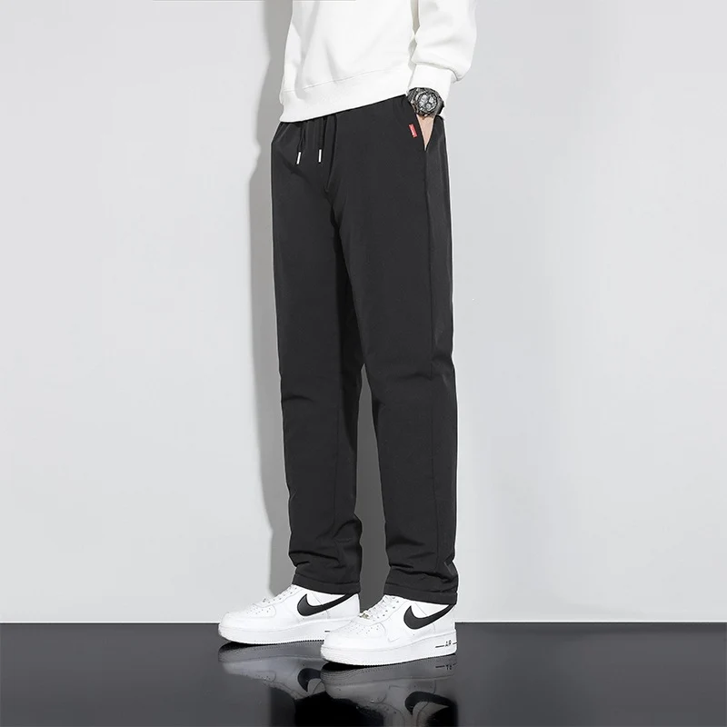 Herren Gerade geschnittene Jogginghose mit Tunnelzug, Seitentaschen & elastischem Bund Drune