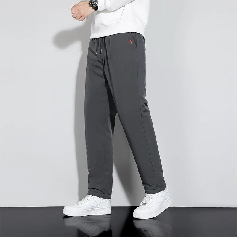 Herren Gerade geschnittene Jogginghose mit Tunnelzug, Seitentaschen & elastischem Bund Drune