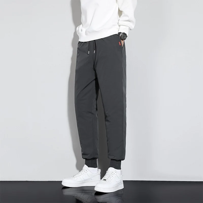 Herren Gerade geschnittene Jogginghose mit Tunnelzug, Seitentaschen & elastischem Bund Drune