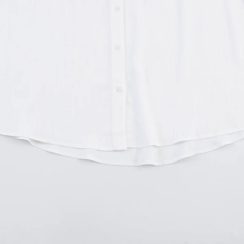 Damen Oversize-Hemdbluse mit Spitzenapplikation und klassischem Kragen Drune