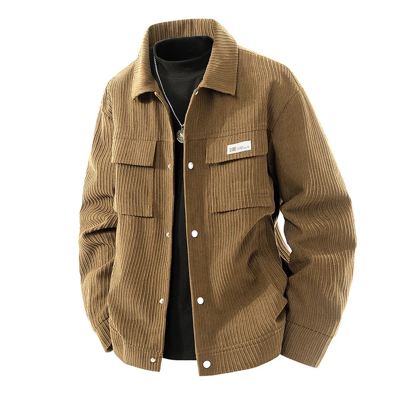 Herren Weiche Cordjacke mit Fleece-Futter Drune