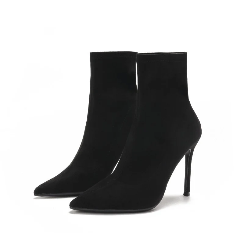 Damen Stretch‑Sockboot mit spitzer Zehenpartie und schmalem Stiletto Drune