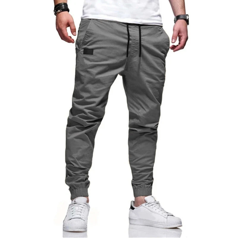 Herren lässige Cargo-Jogginghose mit elastischem Bund und praktischen Seitentaschen Drune