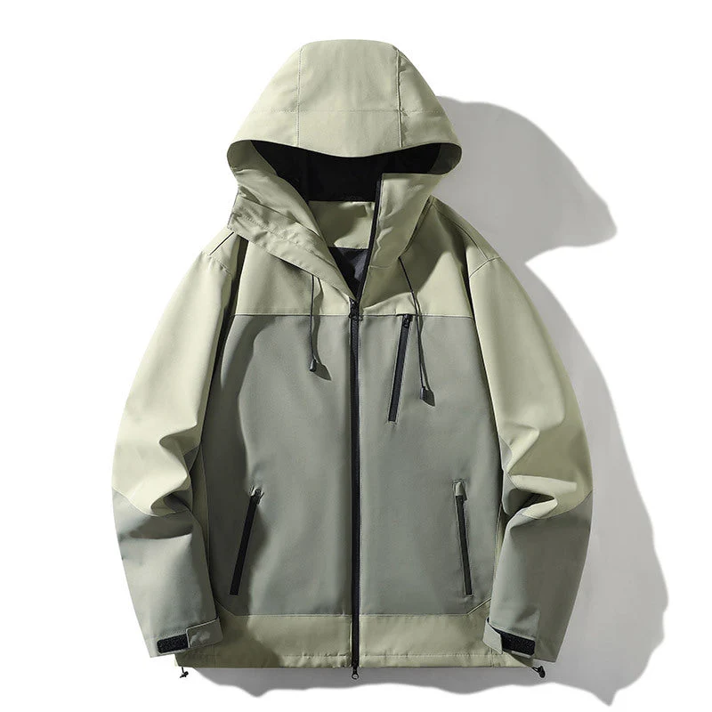 Damen technische Allwetterjacke mit vielseitigem Kapuzendesign und verstellbaren Belüftungsöffnungen Drune