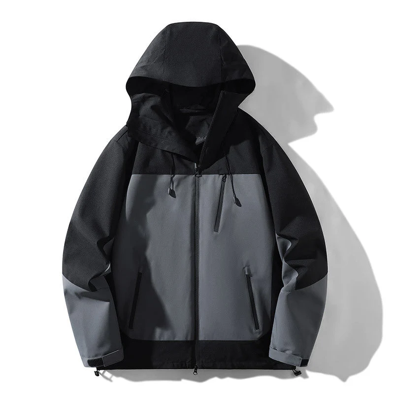 Damen technische Allwetterjacke mit vielseitigem Kapuzendesign und verstellbaren Belüftungsöffnungen Drune
