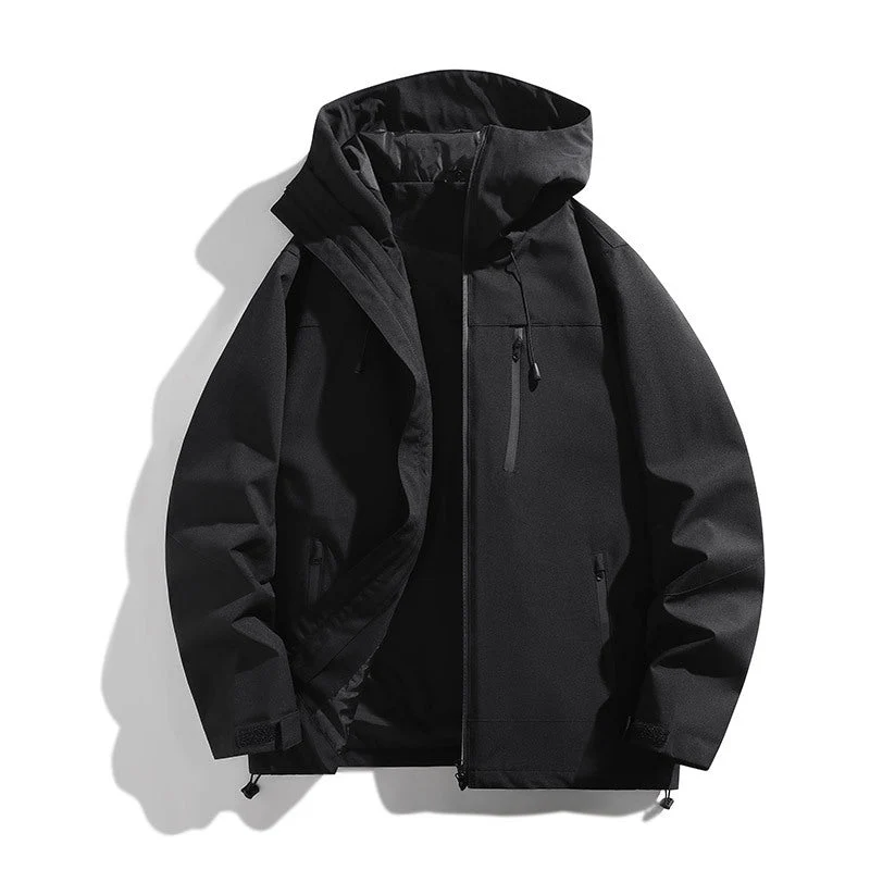 Damen technische Allwetterjacke mit vielseitigem Kapuzendesign und verstellbaren Belüftungsöffnungen Drune
