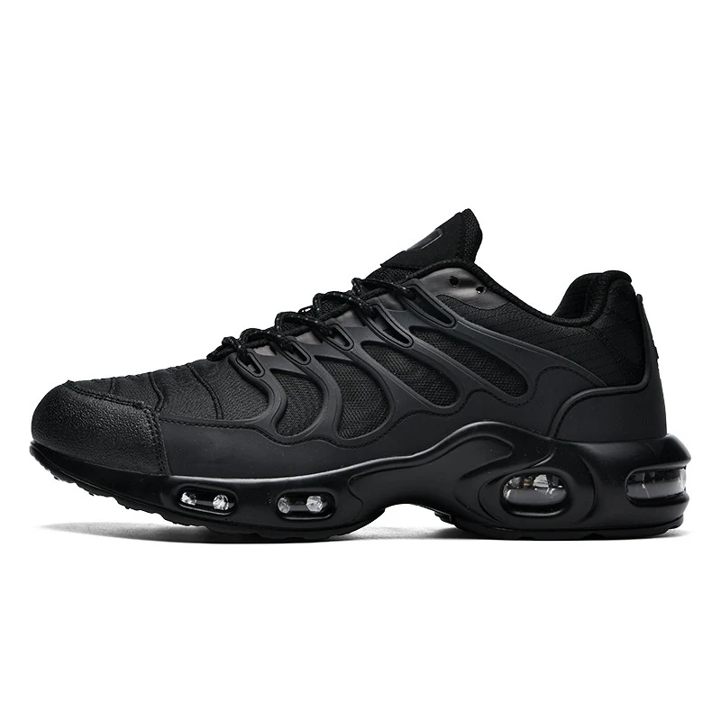 Herren futuristische Dämpfungs-Sneaker mit sichtbarer Luftkammer und strukturiertem Mesh-Overlay Drune