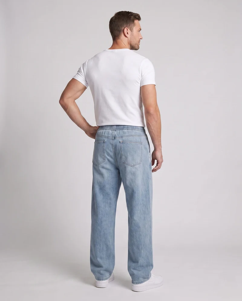 Herren Freizeit Denim-Hose Drune