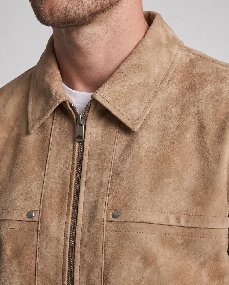 Herren Freizeit Kunstlederjacke mit praktischen Taschen Drune