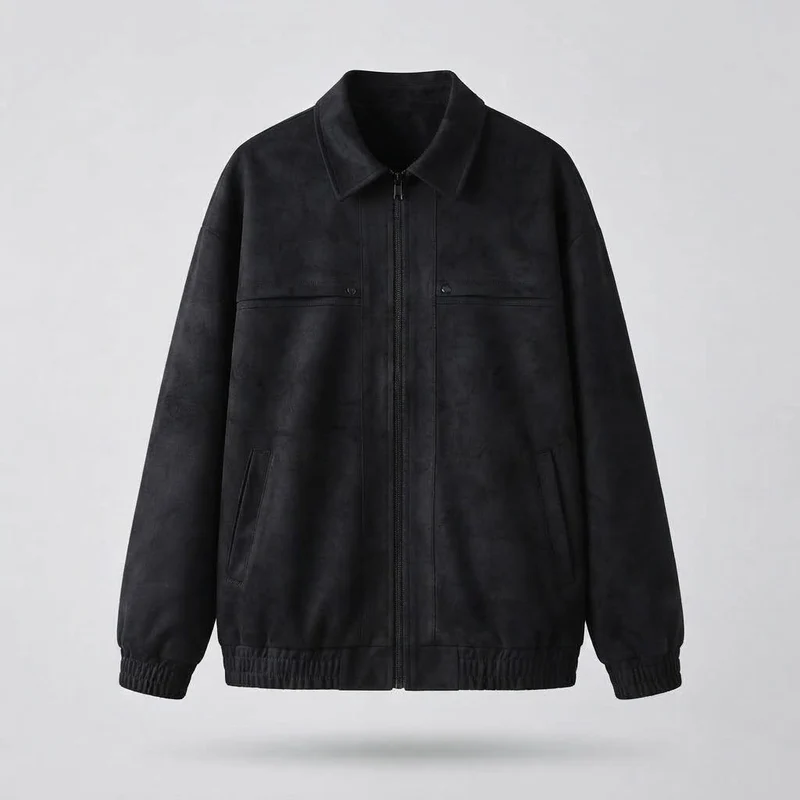 Herren Freizeit Kunstlederjacke mit praktischen Taschen Drune