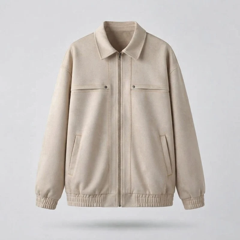 Herren Freizeit Kunstlederjacke mit praktischen Taschen Drune