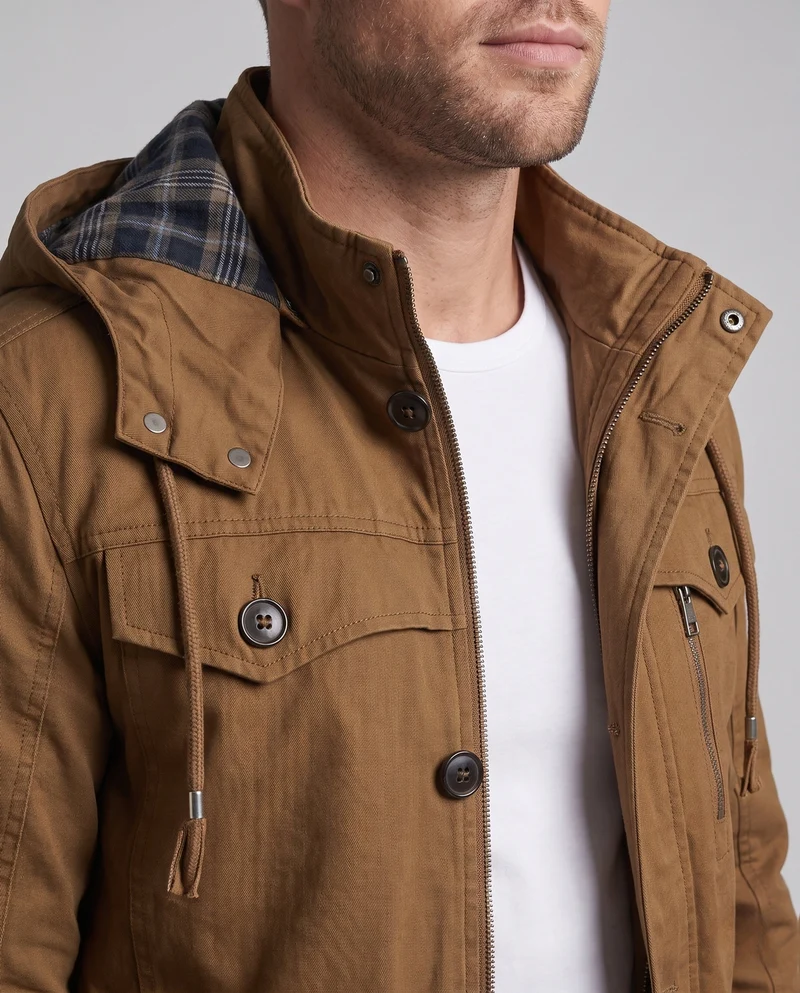 Herren Freizeit Parka Jacke Drune