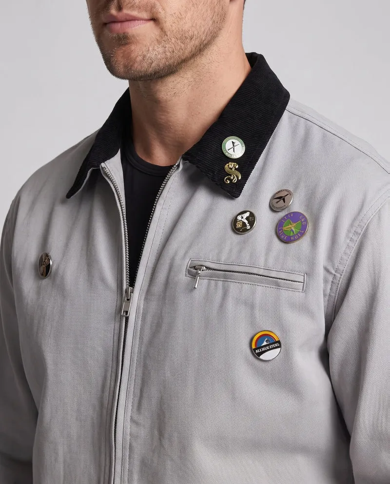 Herren Freizeit Übergangsjacke mit vielseitigen Details Drune