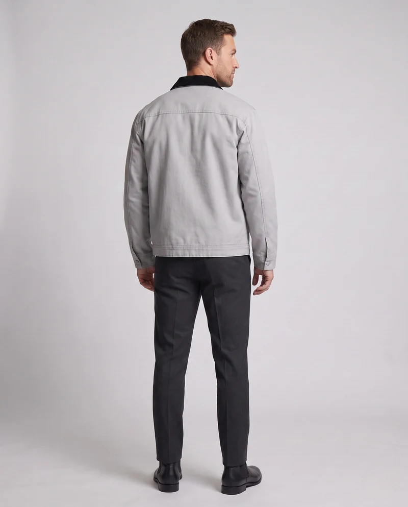 Herren Freizeit Übergangsjacke mit vielseitigen Details Drune