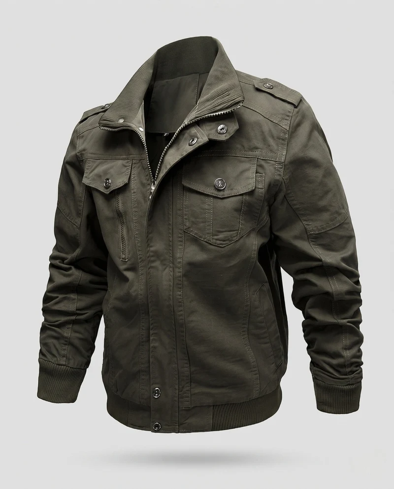 Herren Freizeit Utility-Jacke mit praktischen Taschen Drune