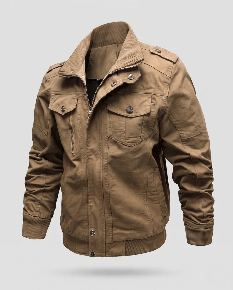 Herren Freizeit Utility-Jacke mit praktischen Taschen Drune