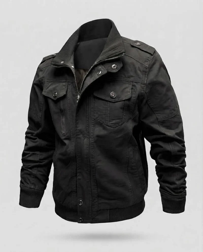 Herren Freizeit Utility-Jacke mit praktischen Taschen Drune