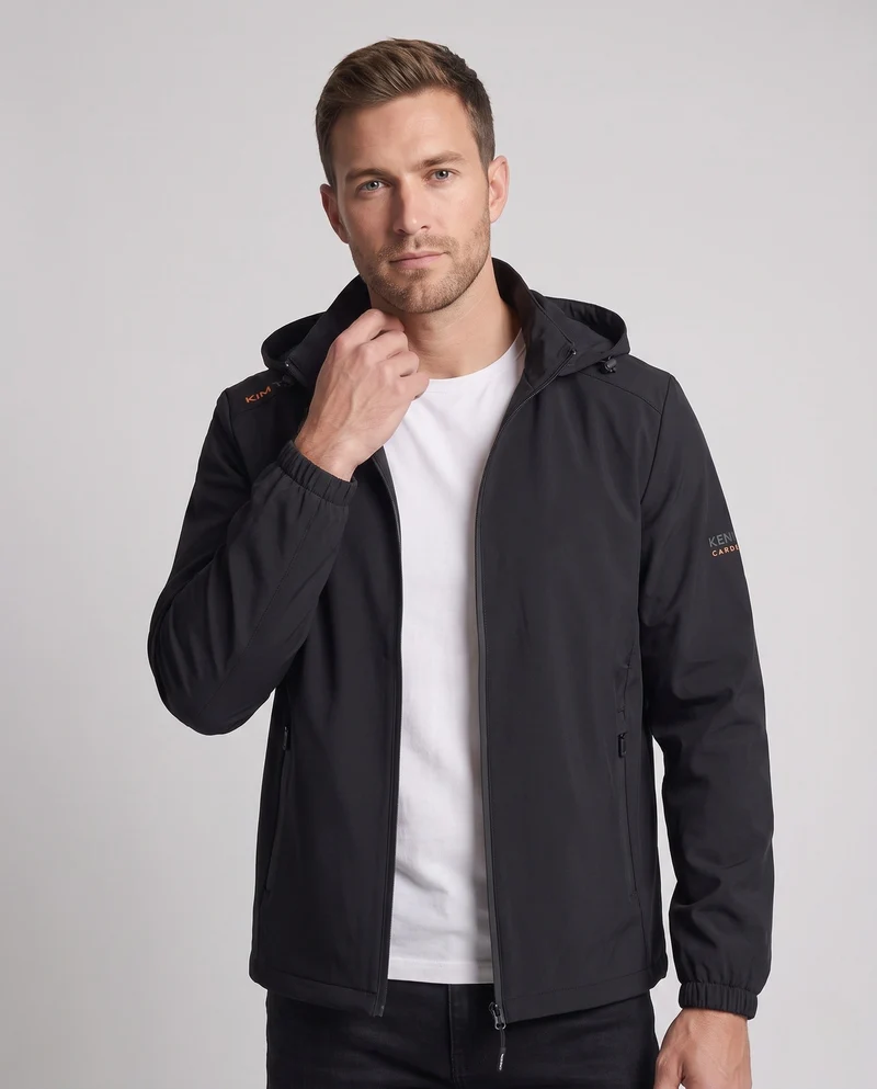 Herren Leichte Allwetterjacke mit verstellbarem Kapuze Drune