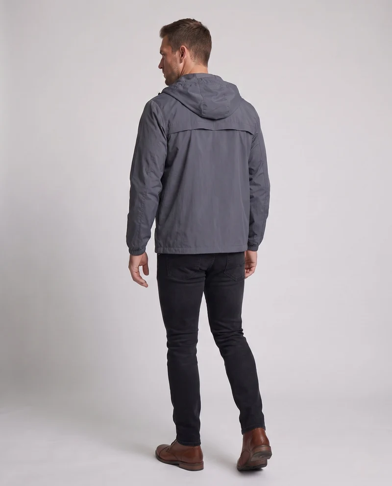 Herren Leichte Regenjacke mit Verstellbarer Kapuze Drune