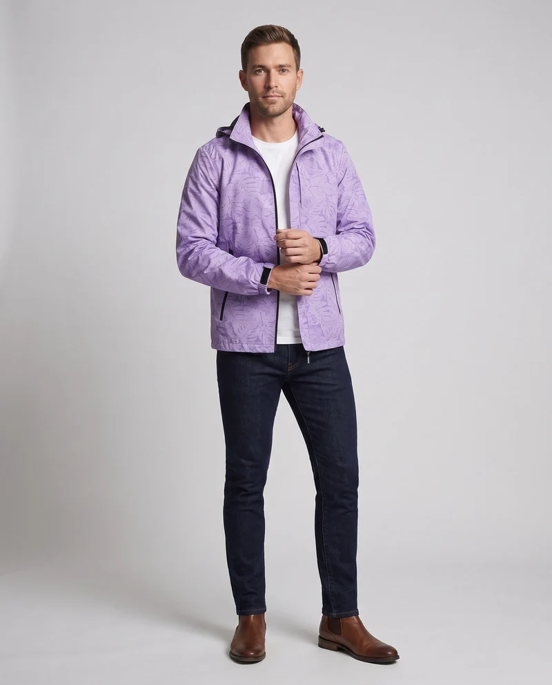 Herren Leichte Sportjacke mit Innovativem Muster Drune
