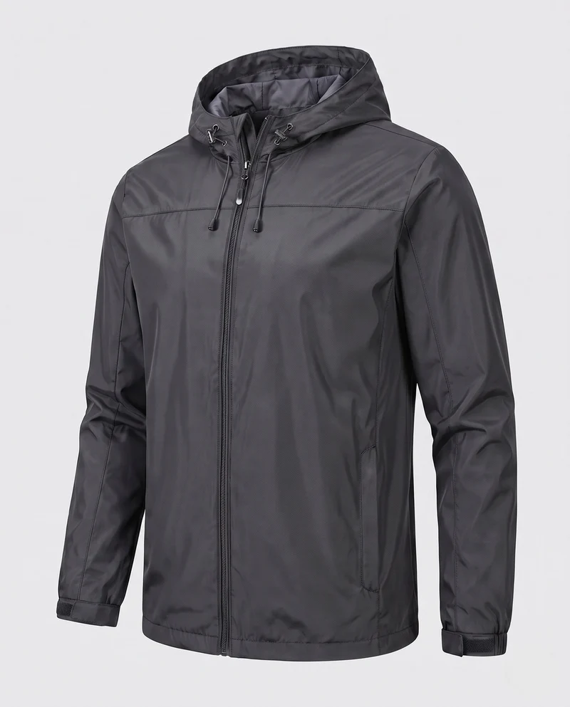 Herren Leichtgewichts Übergangsjacke mit Kapuze Drune