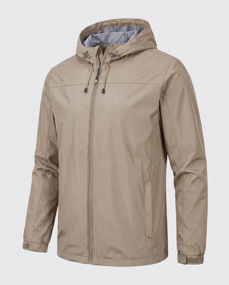 Herren Leichtgewichts Übergangsjacke mit Kapuze Drune