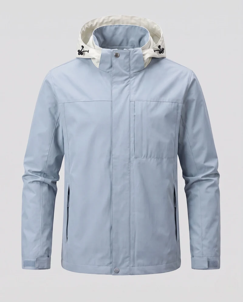 Herren leichte Übergangsjacke mit verstellbarem Kapuzen-Design Drune