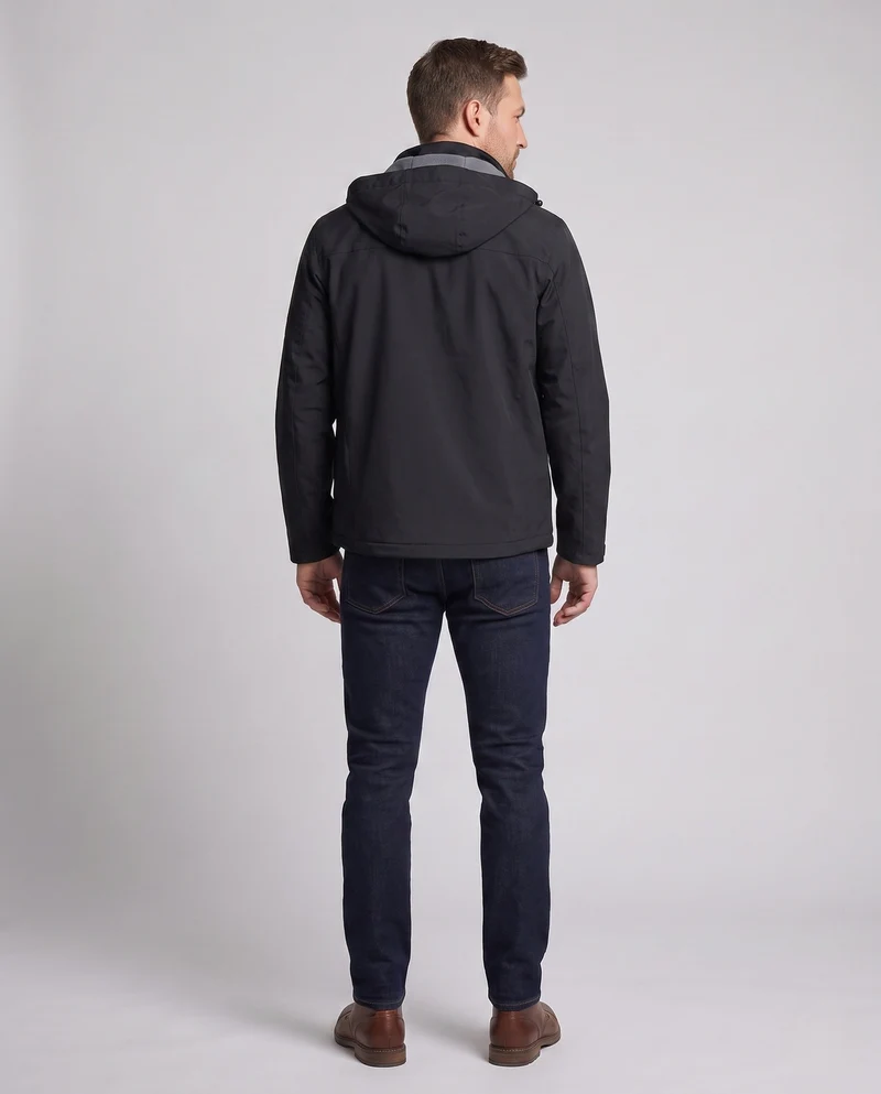 Leichte Outdoor-Jacke für Herren mit verstellbarer Kapuze Drune