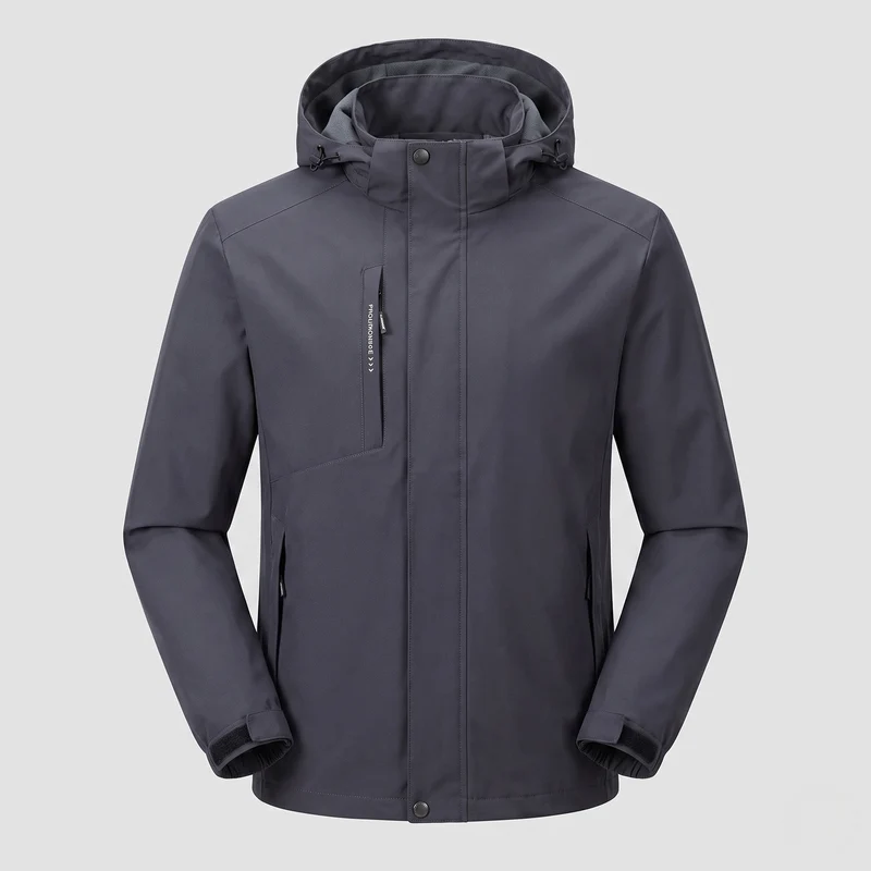Leichte Outdoor-Jacke für Herren mit verstellbarer Kapuze Drune