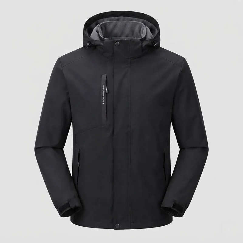 Leichte Outdoor-Jacke für Herren mit verstellbarer Kapuze Drune