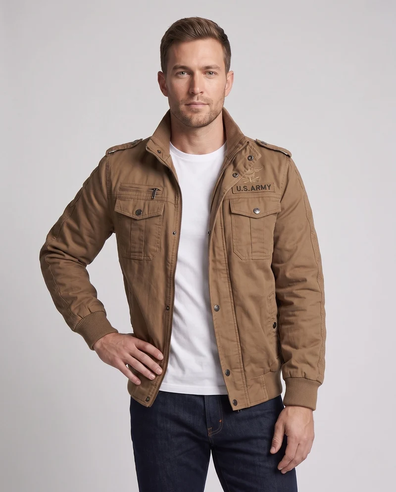 Herren Militär Übergangsjacke Drune