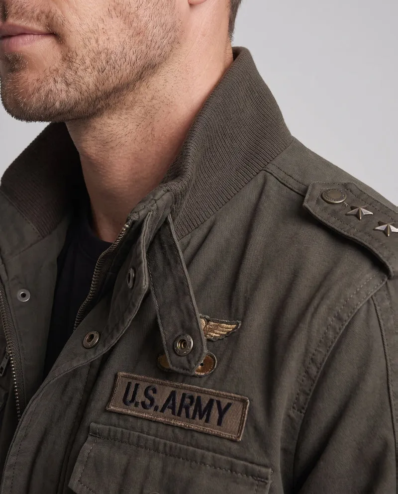 Herren Militärjacke mit vielen Taschen Drune