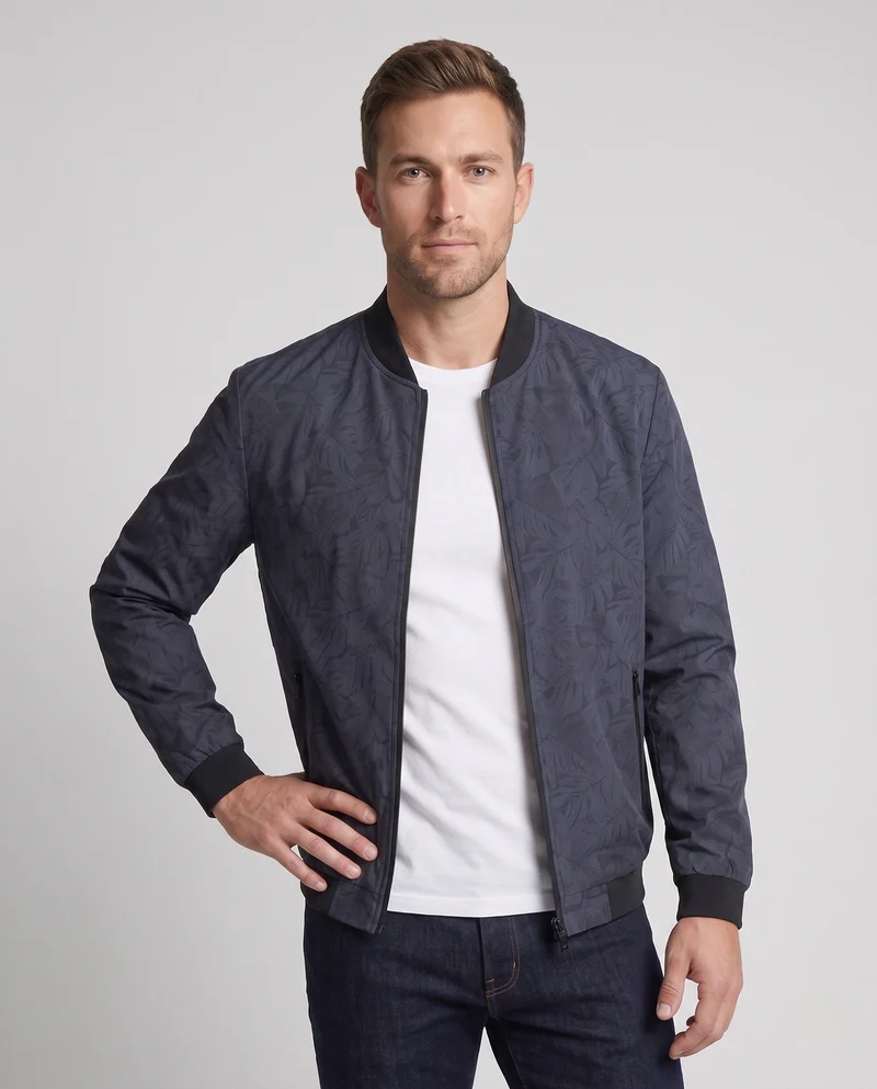 Herrenmode Bomberjacke mit floralem Muster Drune