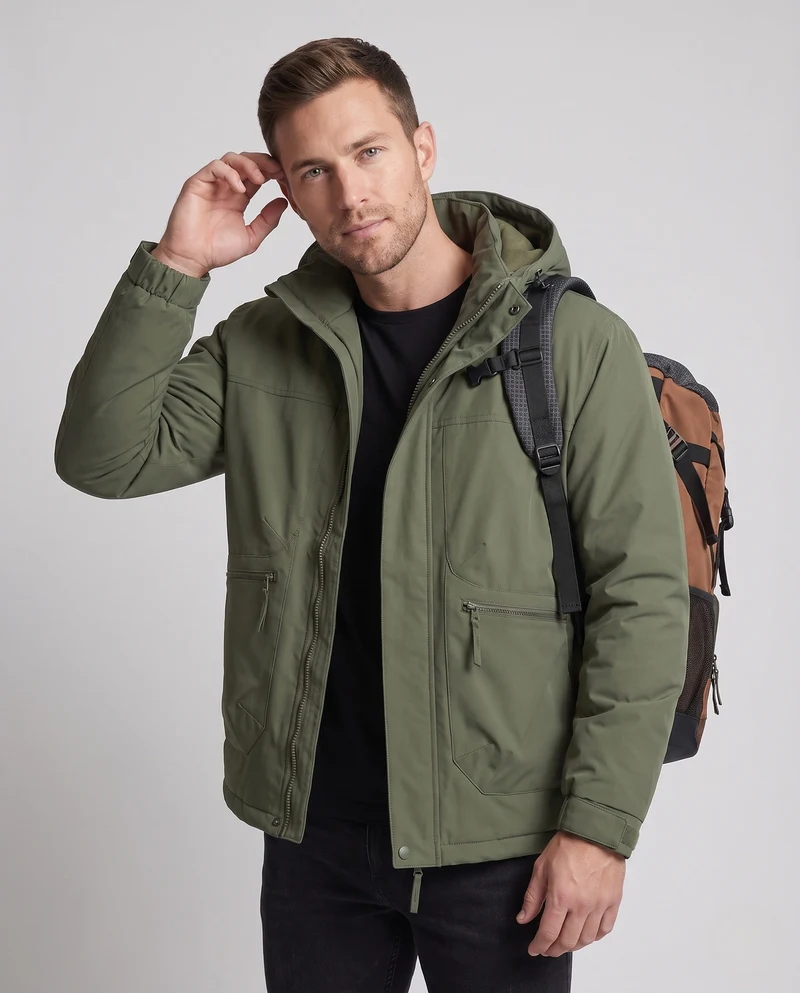 Herren Moderne Allwetterjacke Drune