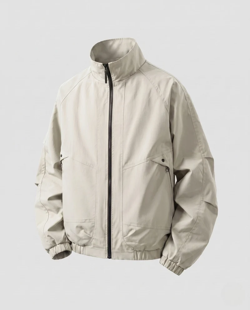 Herren Moderne Jacke mit Praktischen Taschen Drune