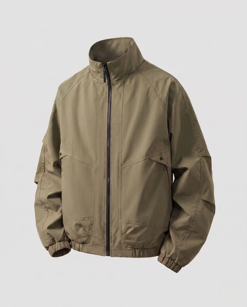 Herren Moderne Jacke mit Praktischen Taschen Drune