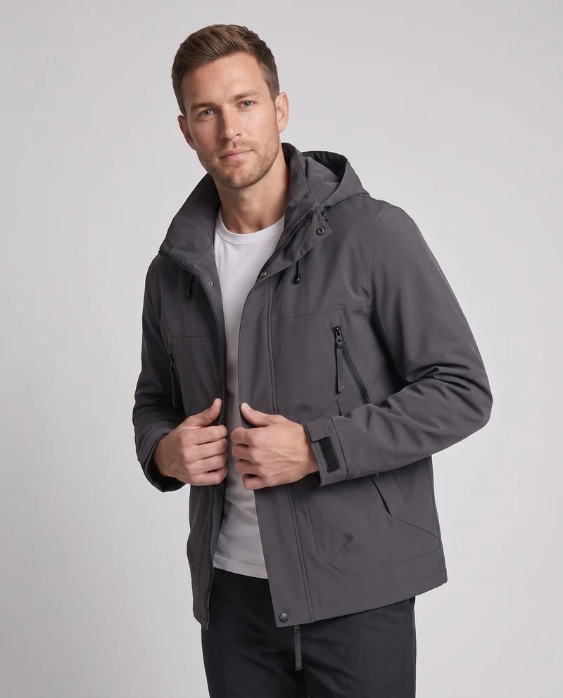 Herren Modern Windbreaker Jacke Drune