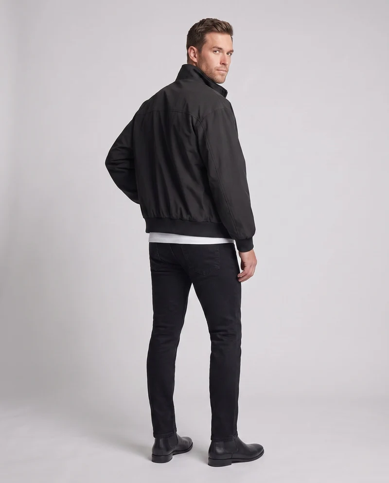 Herren Mode Bomberjacke mit hohem Kragen Drune