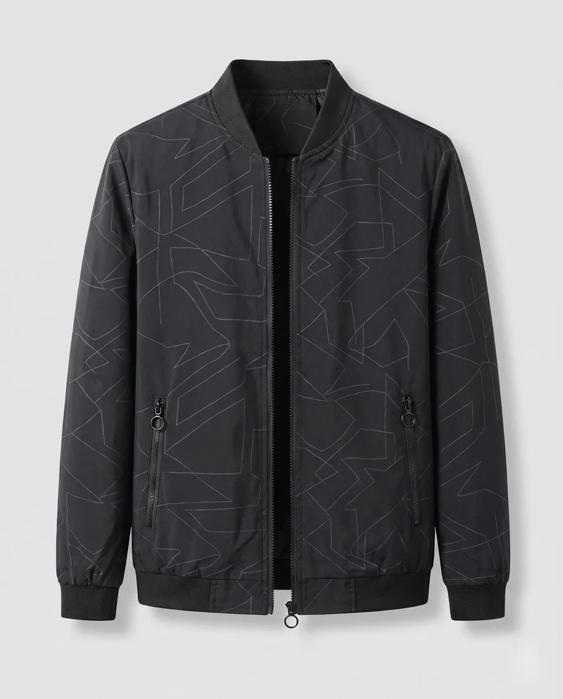 Modische Herren-Bomberjacke mit modernen Details Drune
