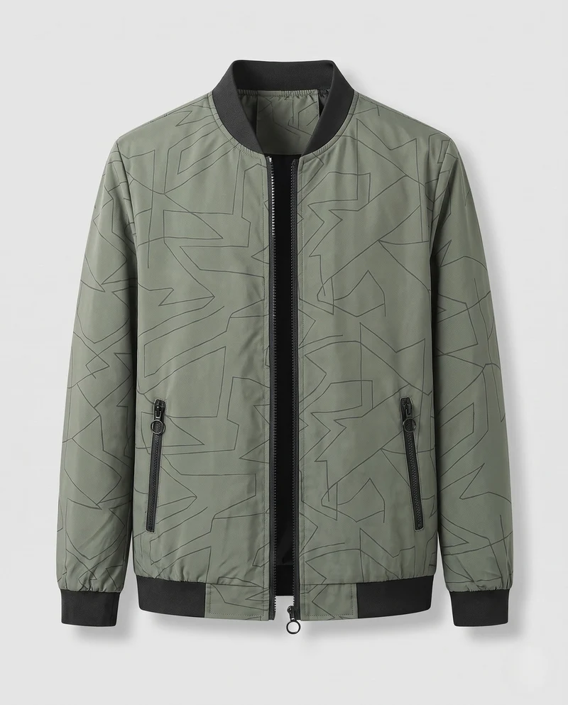 Modische Herren-Bomberjacke mit modernen Details Drune