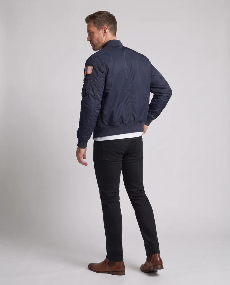 Herrenmode Bomberjacke mit vielseitigen Taschen Drune